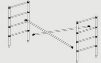 Sautez au-dessus de 5 Larges 1/2 Simples ft Ext Vertical. Jeux